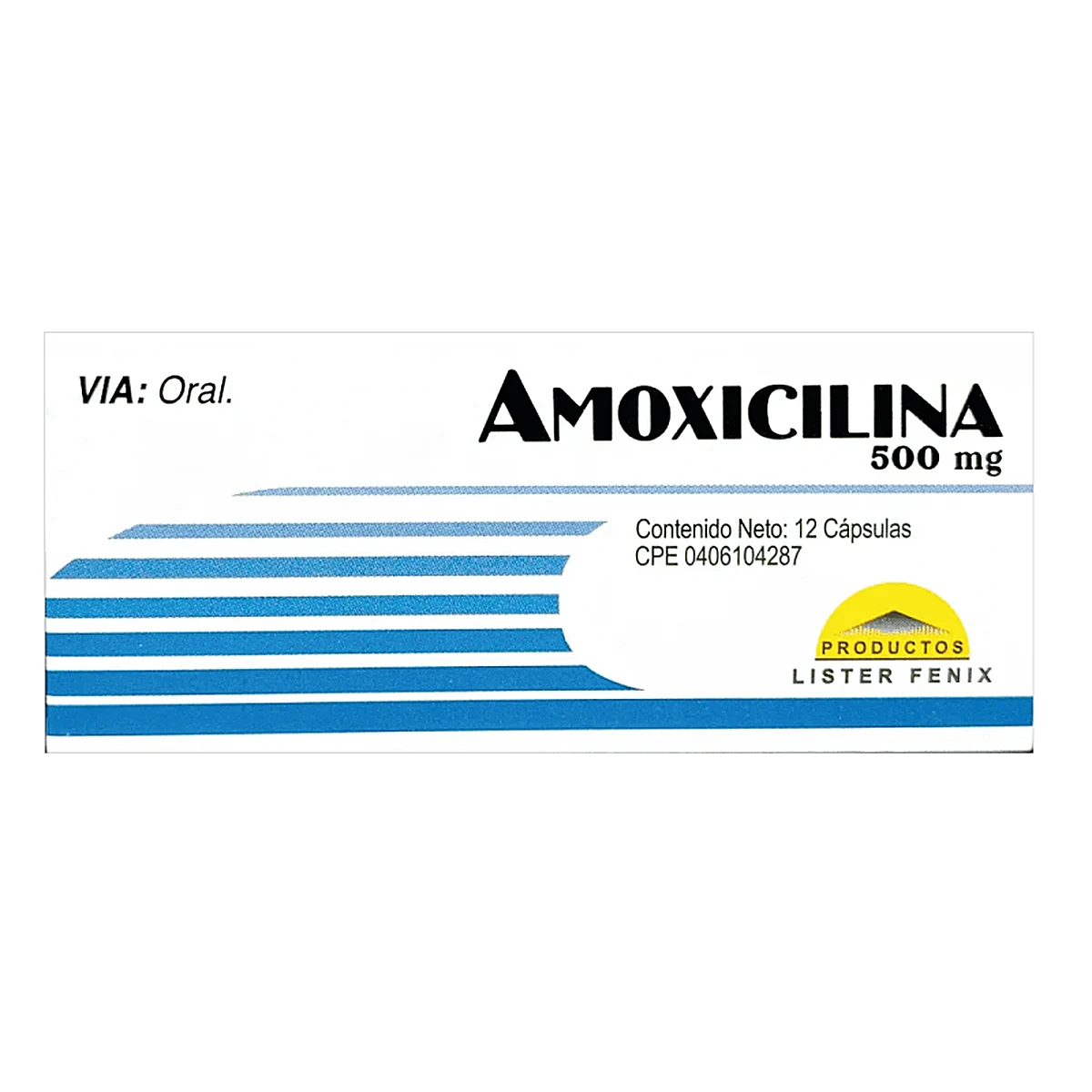 AMOXICILINA 500 MG X 12 CAP LISTER FENIX
