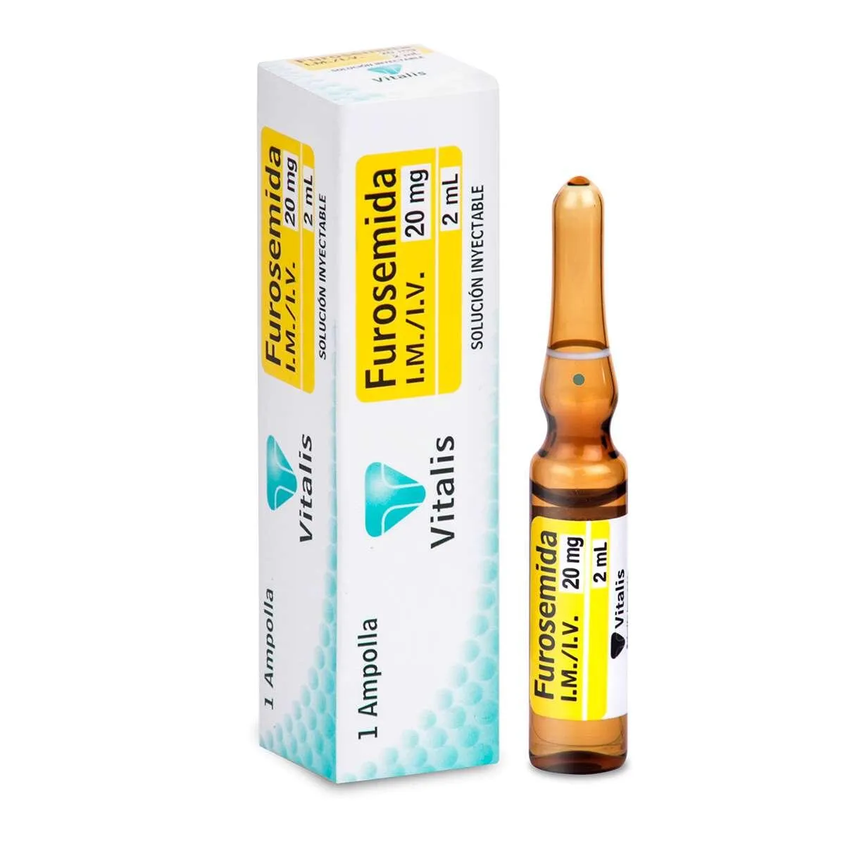 FUROSEMIDA AMP 20MG/ 2ML I.M I.V. VITALIS