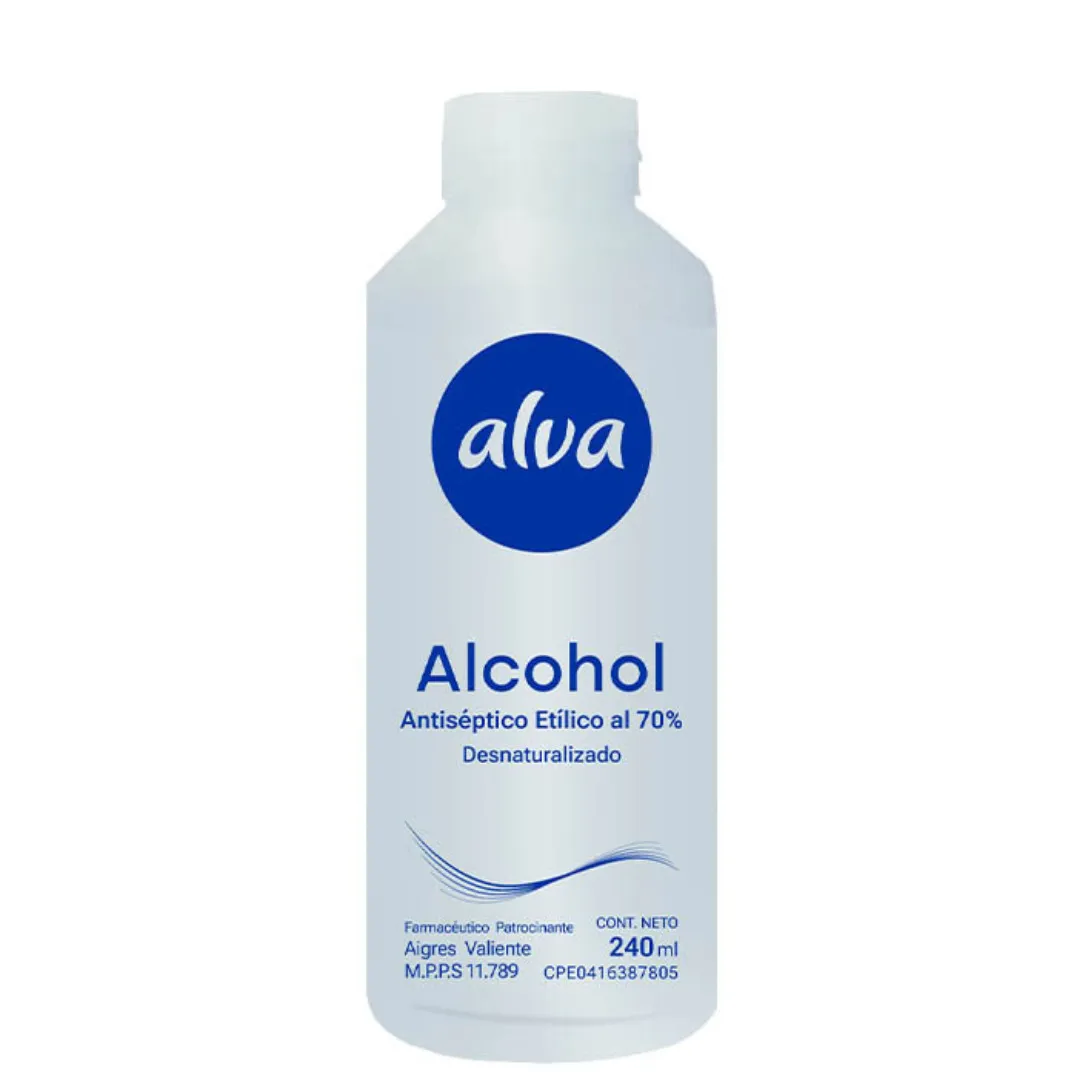 ALCOHOL ETILICO AL 70 % 240 ML ALVA