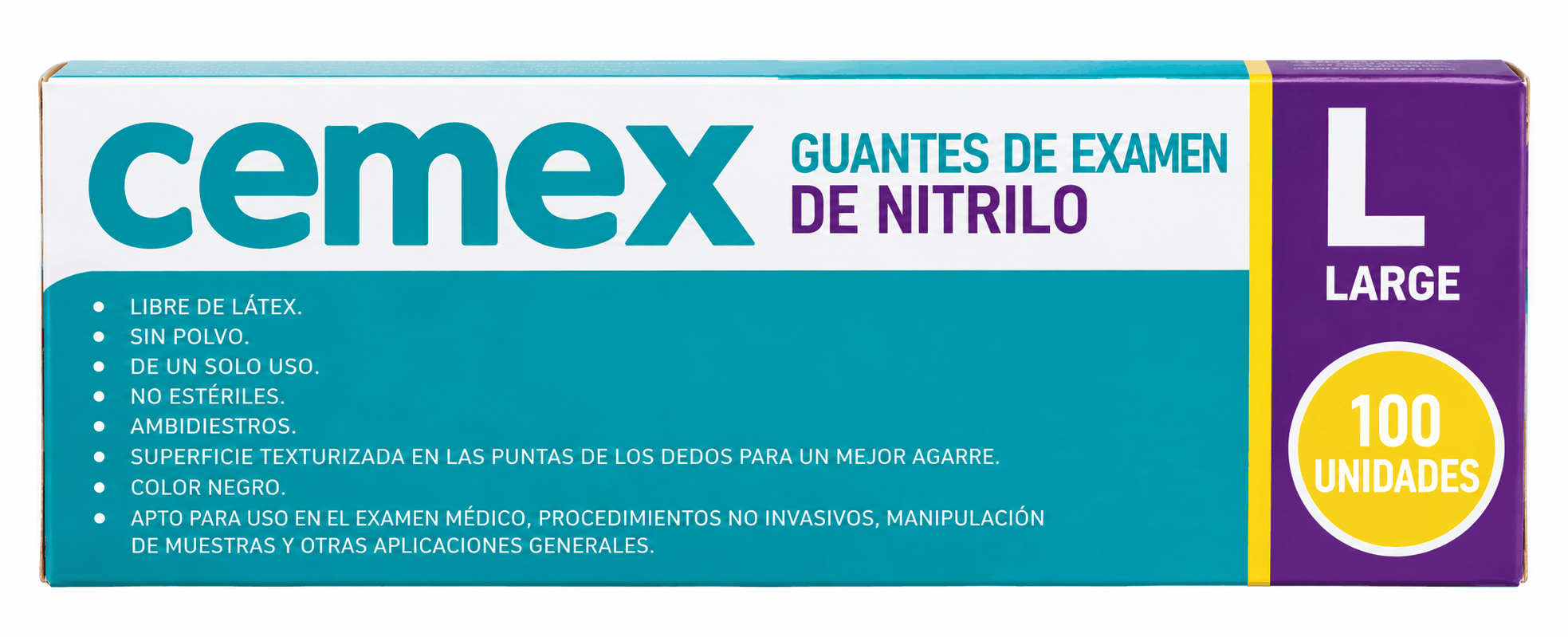 GUANTES NITRILO TALLA L X 100 CEMEX