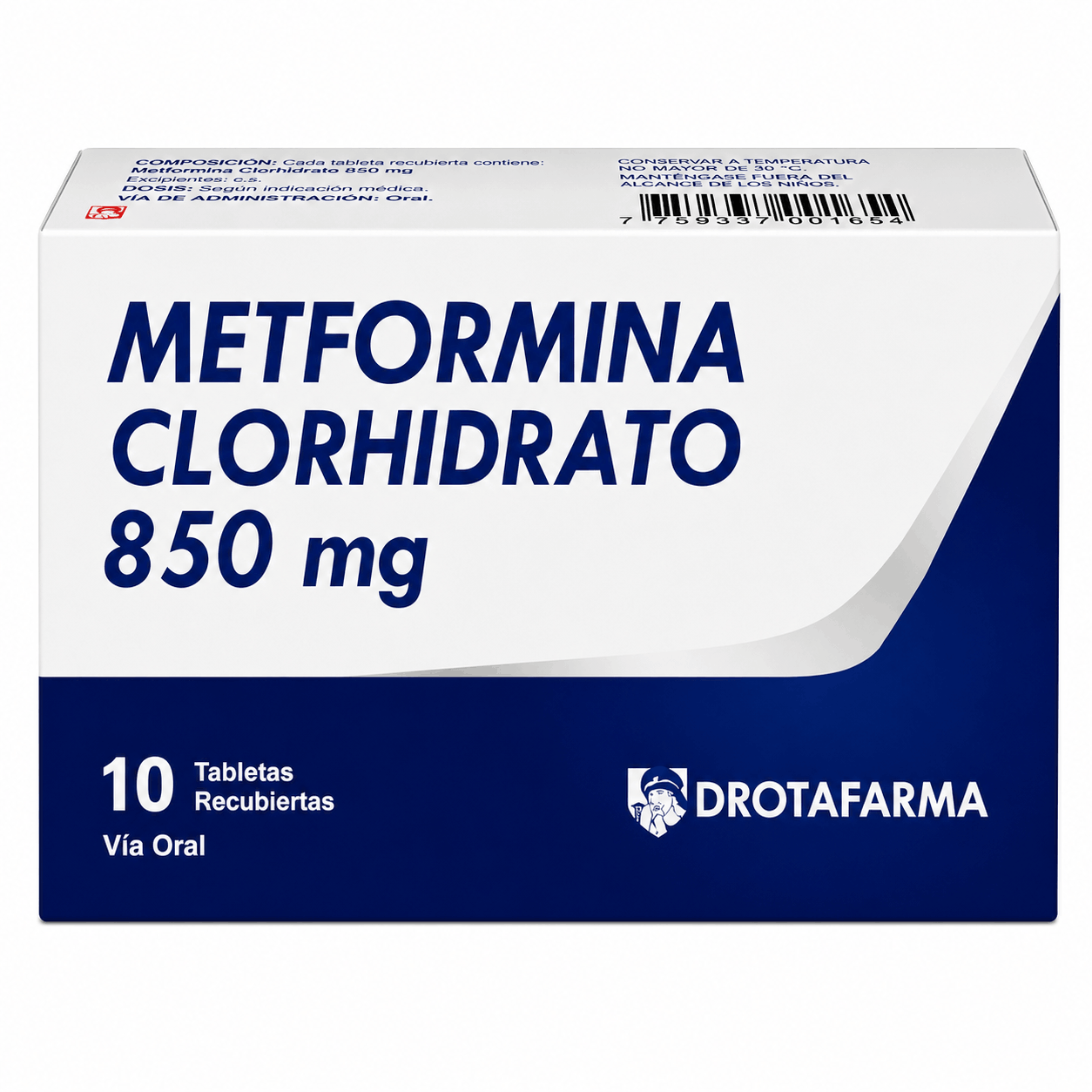 METFORMINA 850 MG X 10 TAB BLISTER DROTAFARMA