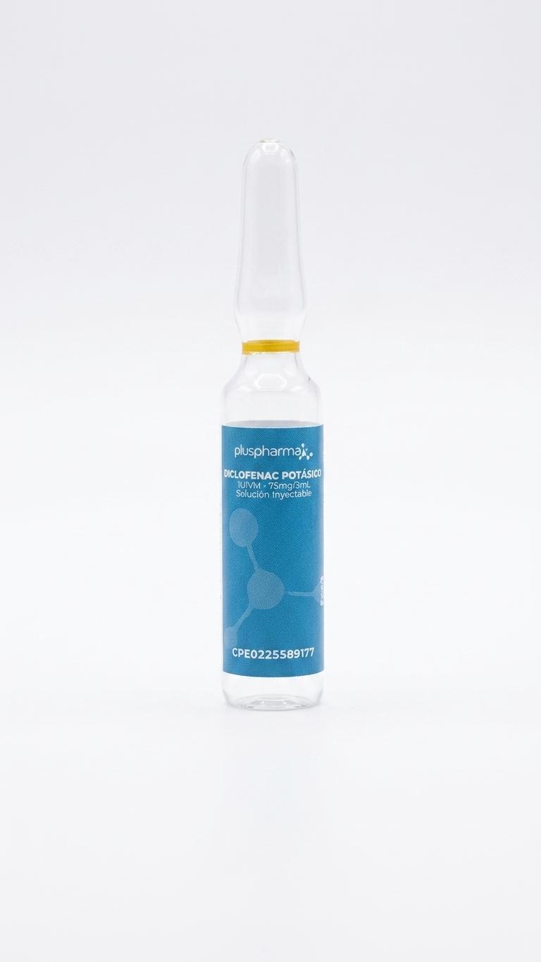 DICLOFENAC POT AMP 75 MG / 3 ML I.M/ I.V. X 1 PLUSPHARMA