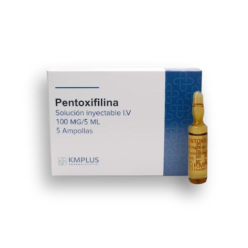 PENTOXIFILINA AMP I.V. 100 MG/ 5 ML X 1 KMPLUS **