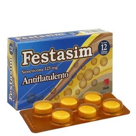 FESTASIM 125 MG X 12 TAB MASTICABLES CALOX