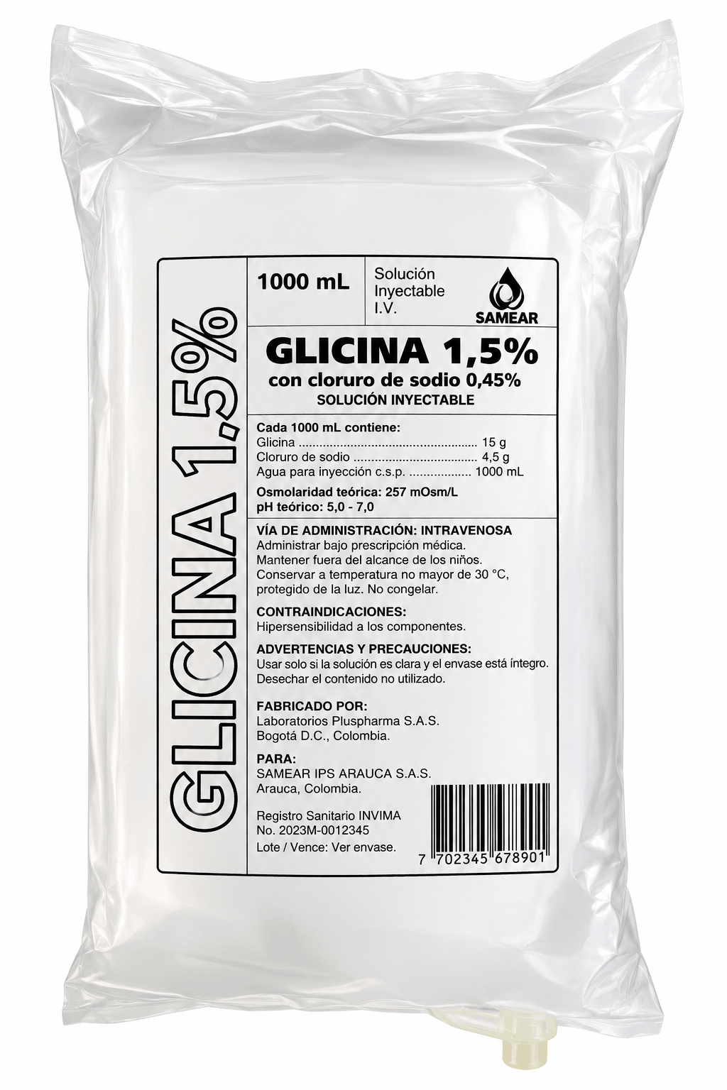 GLICINA 1.5 % SOLUCION PARA IRRIGACION X 3000 ML BC GROUP