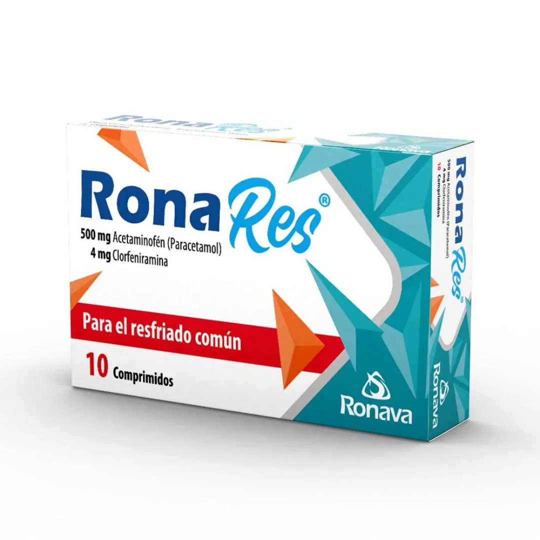 RONARES 500/4 MG X 10 TAB RONAVA