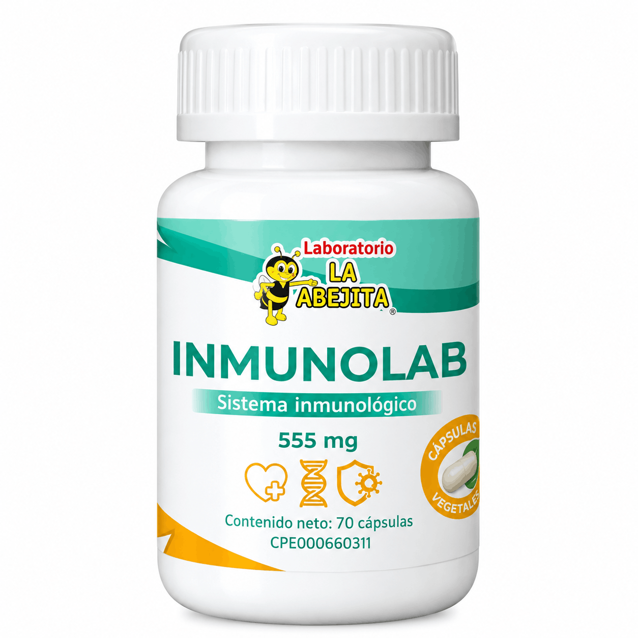 INMUNOLAB 555 MG X 70 CAP ABEJITA