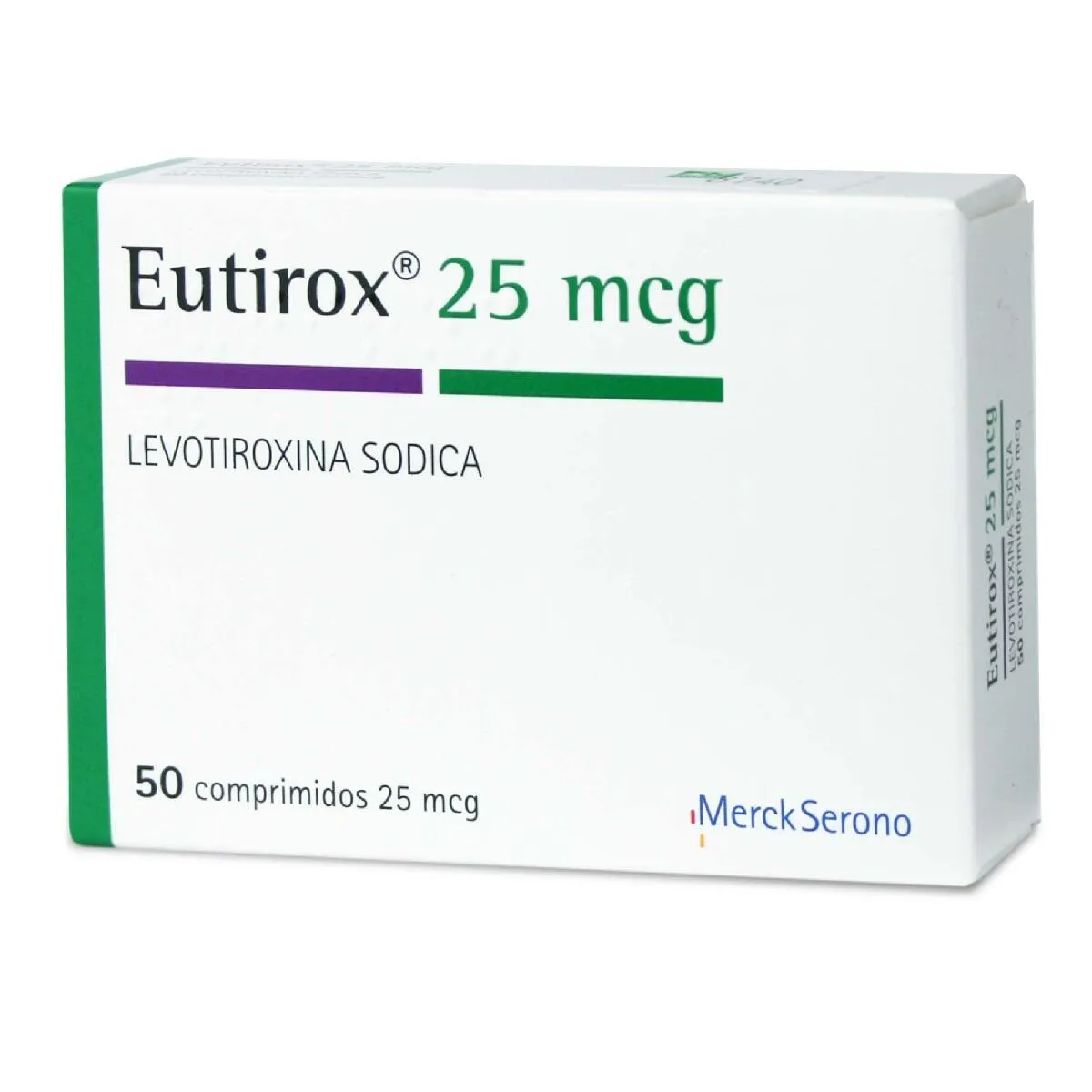 EUTHYROX 25 MCG X 50 MERCK